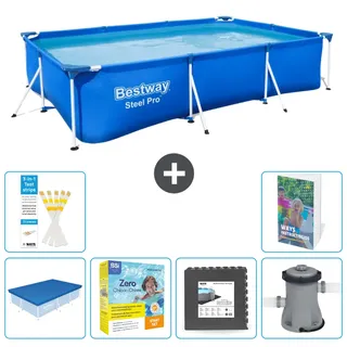 Bestway Steel Pro Rechteckig - 300x201x66 Cm - 7-teilig  S85