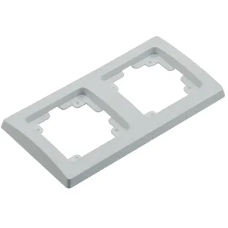 ChiliTec Abdeckrahmen Delphi 2-fach Weiß
