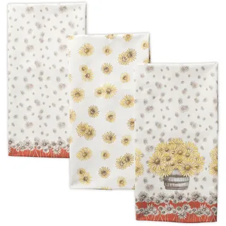 Maison d'Hermine Küchenhandtuch 100% Baumwolle (50 cm x 70 cm, Set von 3)