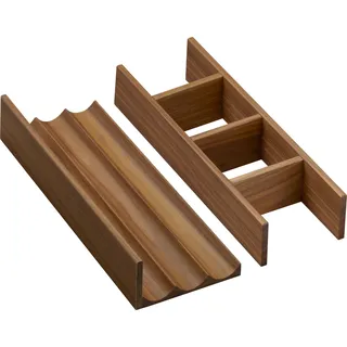 Hansgrohe IntraStories Schubkasteninneneinteilung Set 320, zu WT-Unterschrank 580/475 und 1375/550, Massivholz, Nussbaum dunkel, 54231630