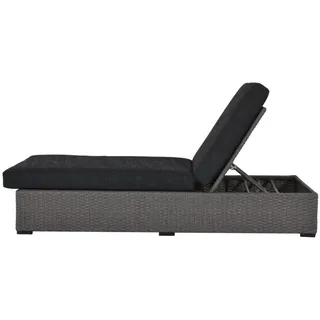 clemento Ascot Loungeliegen 200 x 80 x 40 cm Grau