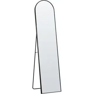 Beliani Standspiegel 36 x 150 cm Schwarz