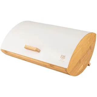 KARL HAUSMANN Brotkasten mit Deckel - Weiss Brotbox Klein aus Holz - Bread Box - Brotaufbewahrung - Brotkästen - Brot Aufbewahrungsbox - Brotbehälter - Brotkorb - Brotaufbewahrungsbox - Brotkiste