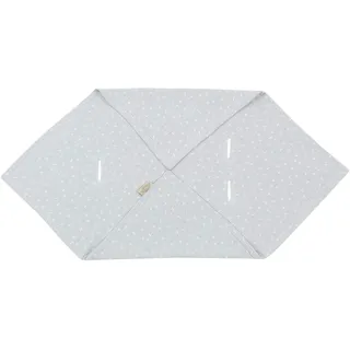 KraftKids Decke für Babyschale in Musselin grau Pusteblumen, 75 x 75 cm große Baby-Decke, luftige und praktische Musselin Decke für heiße Tage im Sommer