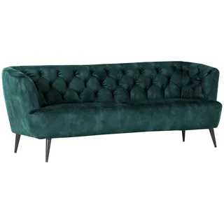 GUTMANN FACTORY Couch Polyester 2-Sitzer Grün/Petrol
