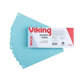 Viking Trennstreifen 100% Recycelt DIN A4 Blau Pappkarton Rechteckig 190 g/m2 100 Stück