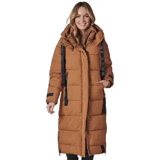 Zhrill Winterjacke Maxi Mantel ZHISI MAX Honey Mustard (0-St) angenehmer Tragekomfort orange XXS