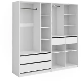 Vicco Kleiderschrank Elmo 100 x 200 x 0 cm Weiß