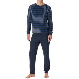 SCHIESSER Schlafanzug blau 50