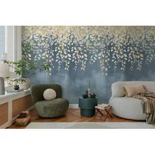 A.S. Création Livingwalls Ranken-Tapete by COSMOPOLITAN – Blau/Gelb – 8,80 x 0,53 m