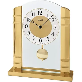 AMS 1117 gold (goldfarben, transparent), Tischuhren, Wohnzimmer, Esszimmer