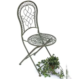 DanDiBo Ambiente DanDiBo Gartenstuhl Metall Malega Patina 38 x 38 x 108 cm antik