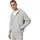 Fleece Kapuzenjacke dk grau heather/lt smoke grau/weiß 3XL