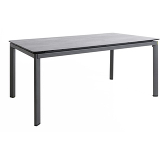 MWH Alutapo Gartentisch, HPL-Tischplatte, 160 x 95 x 74 cm, grau