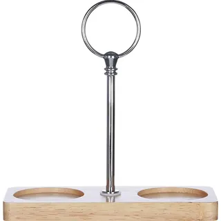 Ymxygz Tablett Für Salz- Und Pfeffermühle, Ablage Für Pfeffermühlen Aus Holz, Halter Für Salz- Und Pfefferstreuer, Esstischschutz, Holztablett Passend Für Viele Mühlen Und Streuer
