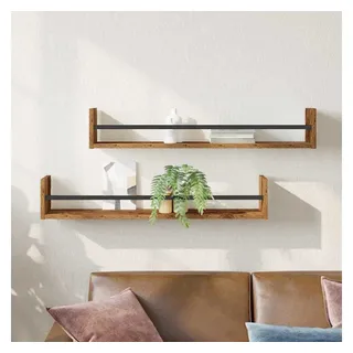 vidaXL Wandregal 80 x 16 x 14 cm Braun