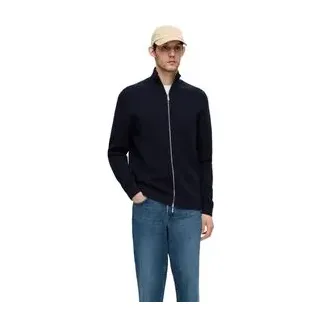 Selected Strickjacke SLHDANE Blau XXL
