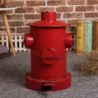 Mülleimer Retro Industriestil, Schmiedeeisen Feuerwehr Hydrant Form Fuß, kreative und personalisierte Aufbewahrungseimer, verwendet in Küche, Bad