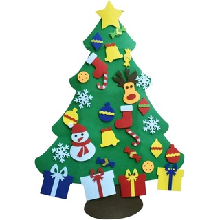 GOODGDN Filz Weihnachtsbaum, Filz Weihnachtsbaum Set mit Ornamente für Kinder, N...