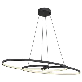 GLOBO SPIRA 1-flg. 36 cm oval schwarz