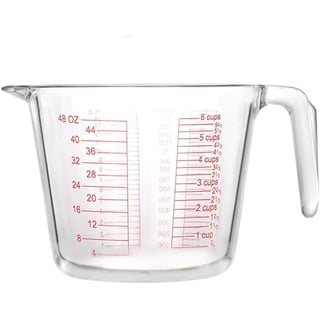 Messbecher Aus Glas(Bleifrei) 1,5 L, DL ML Cup Und OZ 4 Waagen Perfekt Zum Backen Und Kochen Milchbecher Gute Qualität Messkanne Rührbecher,Clear