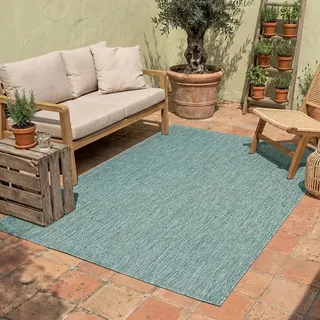 FRAAI | Home & Living In- & Outdoor Teppich - Costa Türkis - 80x150 cm