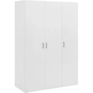 BASED Drehtürenschrank Joe 121 x 176 x 51 cm Weiß 