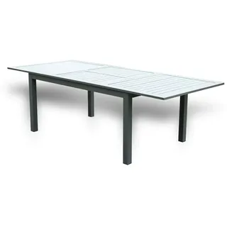 Home Deluxe Gartentisch Ausziehtisch 160 x 100 x 74 cm Anthrazit
