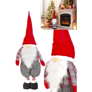 Stephans Möbelbörse XL 90cm Wichtel Weihnachtswichtel Weihnachten Figur Schwedischer Weihnachtsmann Santa Tomte Gnom Zwerg Deko