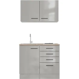 Flex-Well Küchenzeile Lund 100 cm grau