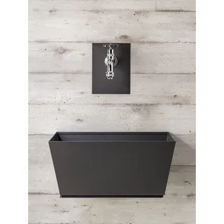 BEL-FER Gartenbrunnen mit Wasserhahn und Badewanne 42/PRQ anthrazit