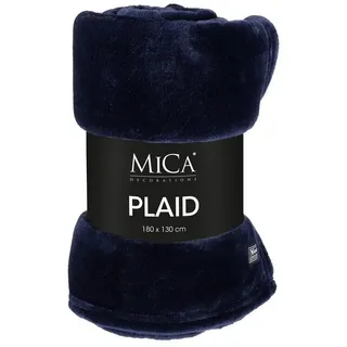 Mica decorations Famke Plaid 130 x 180 cm Dunkelblau