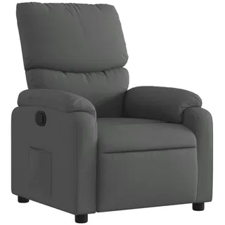 vidaXL Relaxsessel Dunkelgrau Polyester 50 x 99 x 50 cm Grau mit Liegeposition