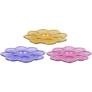 Servierteller EIER (DH 20.70x2 cm) - bunt - DH 20.70x2 cm