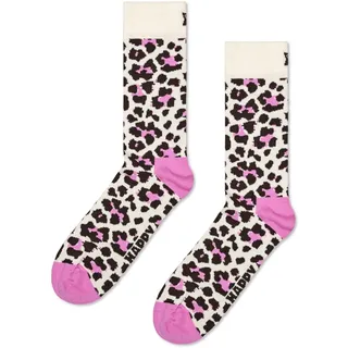 Happy Socks Leo Baumwolle Socken Damen Herren Beige 36-40 - 36-40