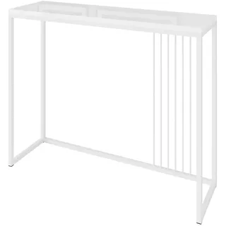 Lookway Konsolentisch PRIME, Beistelltisch mit Oberfläche aus Hochglanz, Breite 80/100 weiß 100 cm