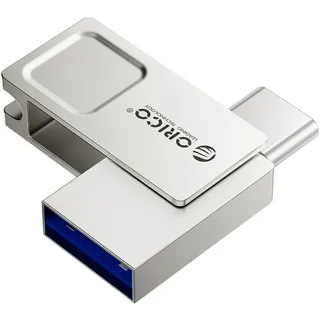 ORICO USB Stick 256GB Mini USB 3.2 Gen 1 Typ A & USB-C Flash-Laufwerk mit Keyring Memory Stick OTG für Android Smartphones, iPhone 15/16/17, MacBook und iPad, Tablet, Plug & Play