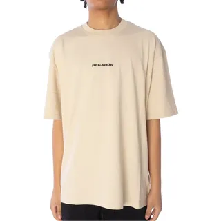 PEGADOR T-Shirt T-Shirt Pegador Colne Logo Oversized Tee beige S