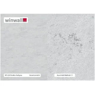 winwall Duschrückwand Duschrückwände ALU-Verbundplatte Dekor: Struktur Hellgrau, (1-tlg), Wandverkleidung aus Alu grau 19 cm x 27 cm