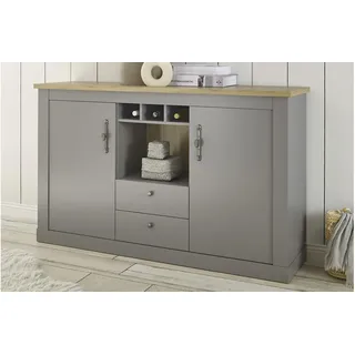 Sideboard 51 Chambord Wohnzimmerschrank 2-türig hellgrau Artisan Oak