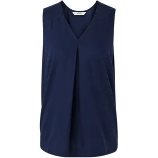 Tchibo - Ärmellose Leinenbluse - Damen - Gr. 38 - dunkelblau