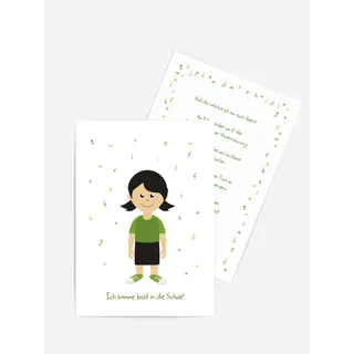 Karten Schulanfang selbst gestalten mit Spruch und Fotos im Onlinedesigner bei Meine-Kartenmanufaktur.de