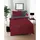 Mako-Satin rubin 200 x 200 cm + 2 x 80 x 80 cm