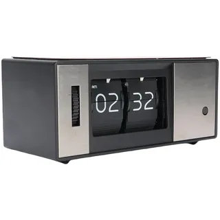 SIXRUN Digitale Mechanische Retro-Uhr, Automatisch Umklappbare Schreibtischuhr mit Warmem Licht, 12-Stunden-Anzeige für Heimbüro-Dekoration, Herunterklappbare Uhr Im Vintage-Stil, Batteriebetrieben,