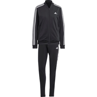 adidas 3Streifen Trainingsanzug Damen in black-white, Größe L