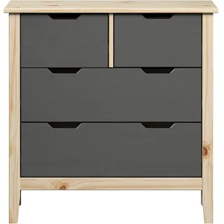 INTER-FURN Latera Kommode 2, 2 Schubladen grau.