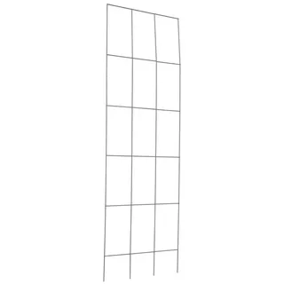 Windhager Rankgitter für Kletterpflanzen, Gitterspalier für Hauswände in anthrazit, 1 St., Rankhilfe inkl. Befestigung, erhältlich in unterschiedlichen Größen grau