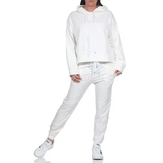 CLEO STYLE Jogginganzug Damen Jogginganzug 83991 Weiß weiß