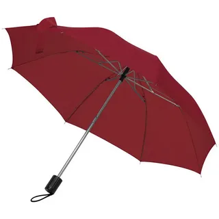 MacMa Taschen-Regenschirm / mit Schutzhülle / Farbe: bordeaux - Mittel