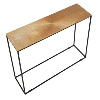 Schneider Konsolentisch Metall Flurtisch Tisch Schwarz/Gold 30x81x100 cm Neu